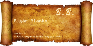 Bugár Blanka névjegykártya